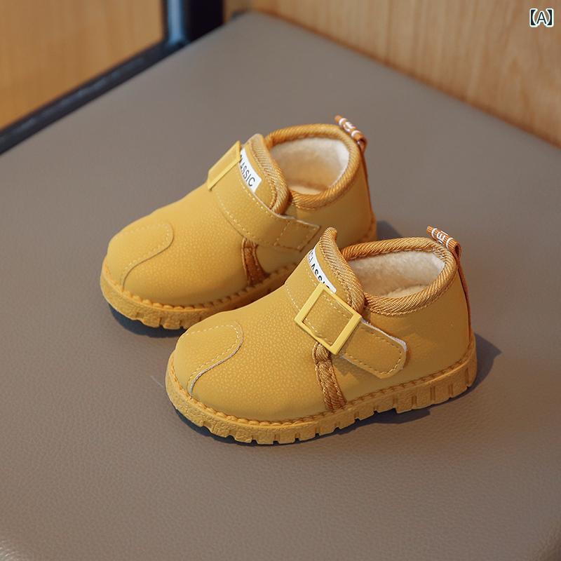 スノーブーツ キッズ ジュニア シューズ 子供靴 男の子 ミドルカーフ ブーツ 起毛 コットンブーツ 防水 冬 女の子 ショートブーツ