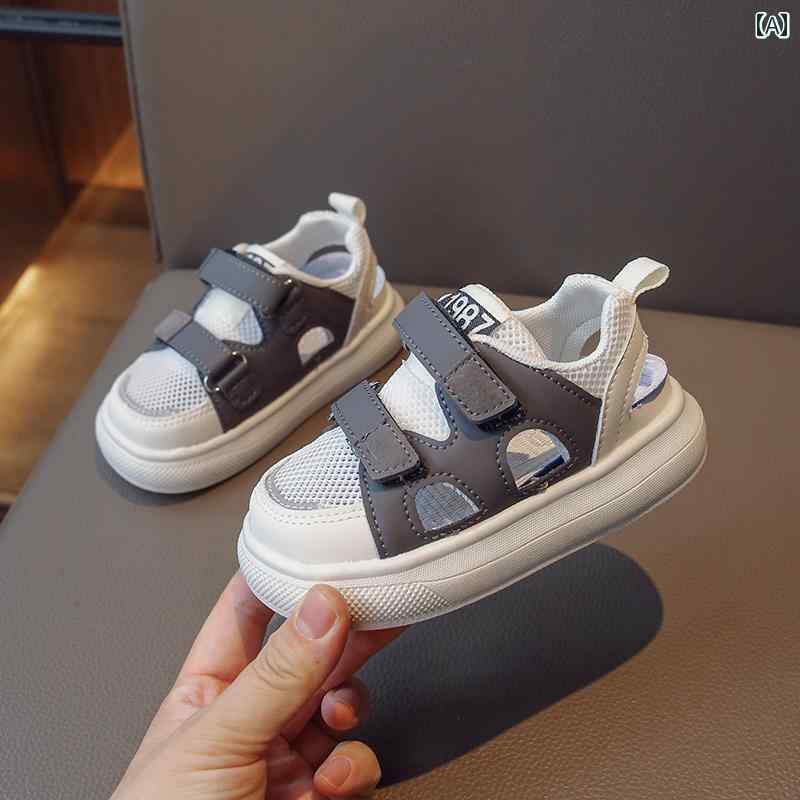 ベビー キッズ ジュニア シューズ スポーツ ビーチ 赤ちゃん メッシュ サンダル 夏 男の子 女の子柔らかい 靴 子供