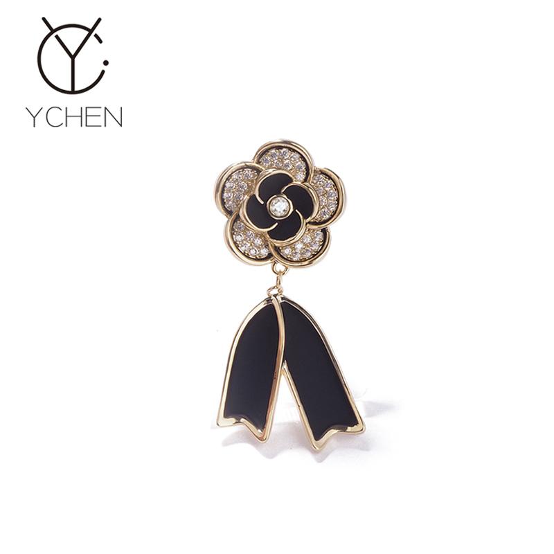 コート レディース ブローチ おしゃれ 大人かわいい 香りよい 小さい リボン 椿 ブローチ フェミニン ファッション スーツ ピン 帽子 装飾