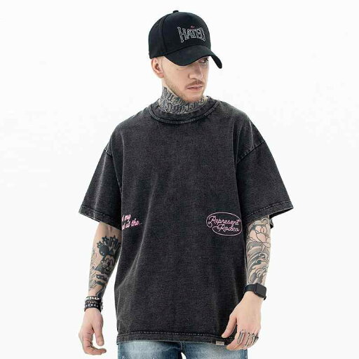 Tシャツ 半袖 夏 ゆったり アメリカン ストリート スケーター メンズ カジュアル おしゃれ ピンク プリント レトロ シャツ オーバーサイズ ウォッシュ加工 Tシャツ 半袖 夏 ゆったり アメリカン ストリート スケーター メンズ カジュアル おしゃれ ピンク プリント レトロ シャツ オーバーサイズ ウォッシュ加工