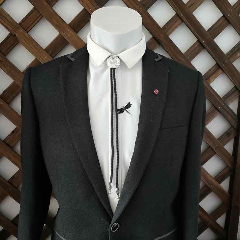 メンズ カジュアル ボロタイ ループタイ ネクタイ イーグル フィデリティ ブライトシルバー レトロ コイン ボロタイ ネックレス レトロ アメリカン カラー ロープ