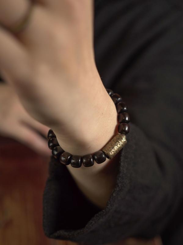 ブレスレット レトロ 数珠 黒檀 木 レディース アクセサリー オールシーズン メンズ ユニセックス おしゃれ ハンド ジュエリー