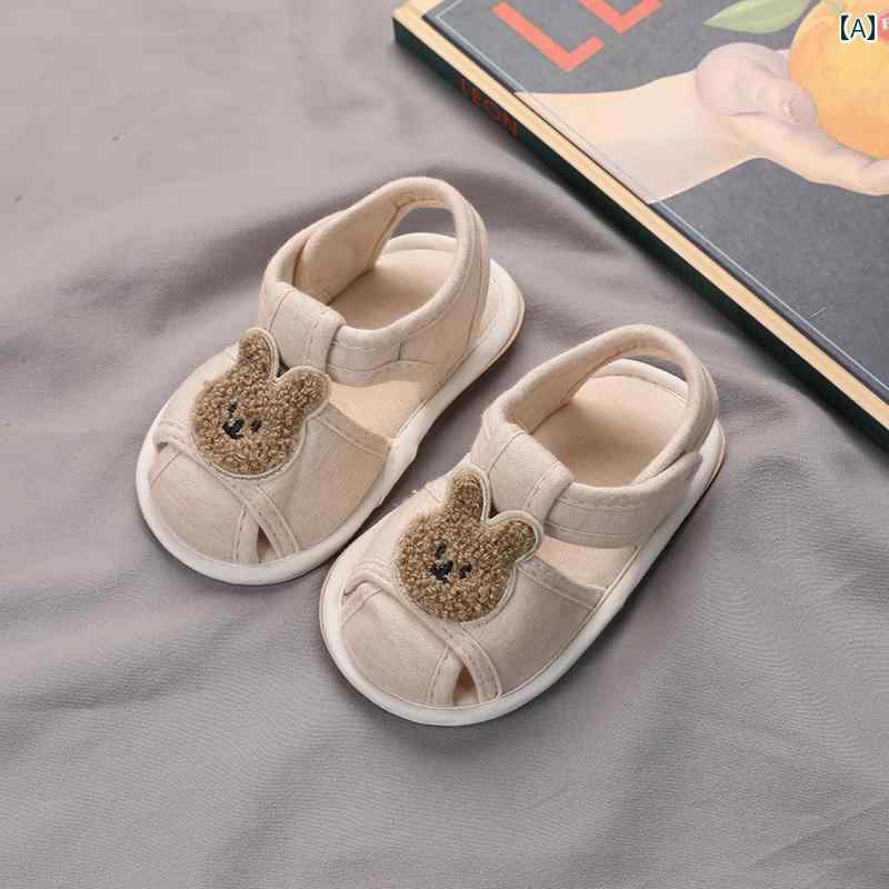 ベビー サンダル 幼児 赤ちゃん ステップ イン シューズ 靴 夏 レディース メンズ アニマル キュート トーテム ウサギ クマ