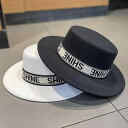 帽子 秋冬 レディース 英国 レトロ ハット ウール フラット トップ レディース ストリート 写真 フランス 帽子