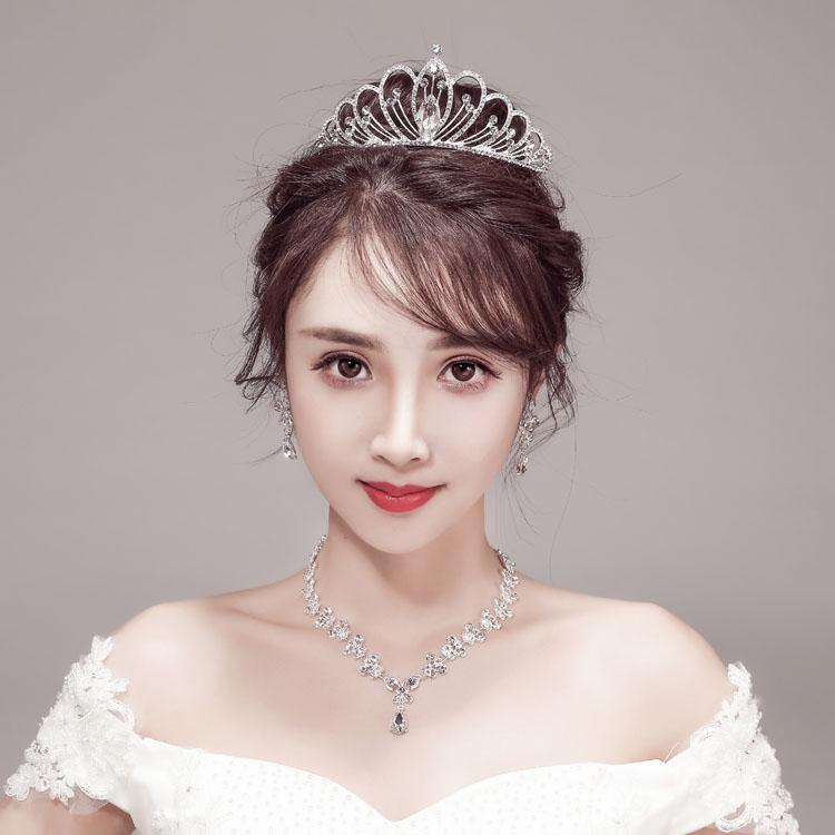 ヘアアクセサリー ティアラ クラウン ヘアバンド ジュエリー ブライダル ヘッド カ...