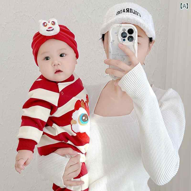 新生児 帽子 かわいい 頭部保護 赤 人形 メンズ レディース 赤ちゃん キャップ インディアン 子供 プル..