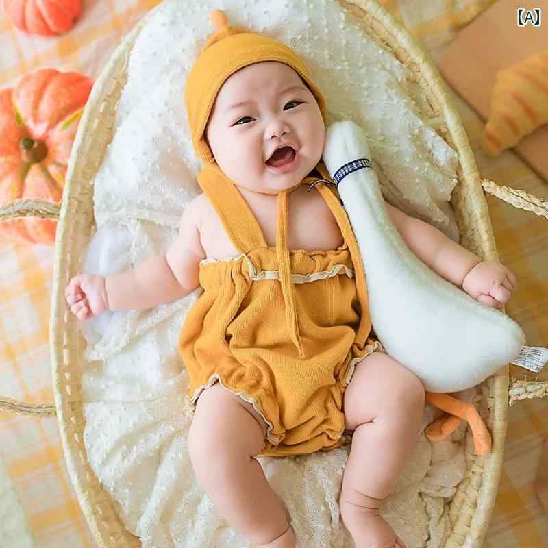 赤ちゃん ベビー フォト ファッション 服 写真撮影 小道具 レトロ スタジオ 衣装 ...