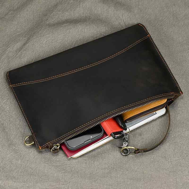 バッグ クラッチバッグ 最上層 牛革 メンズ クラッチ レザー 大容量 ビジネス ウォレット レトロ ソリ..