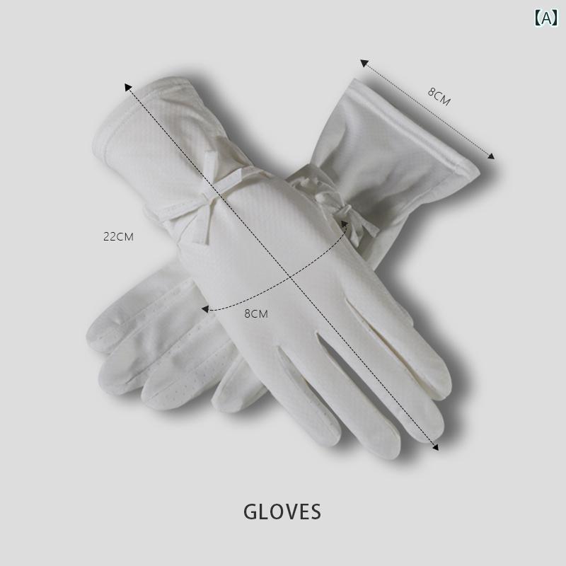 ドライビング グローブ 夏 屋外 紫外線対策 レディース レディース ファッション 手袋 夏 日焼け防止 タッチスクリーン フィンガー グローブ 通気性 スリム