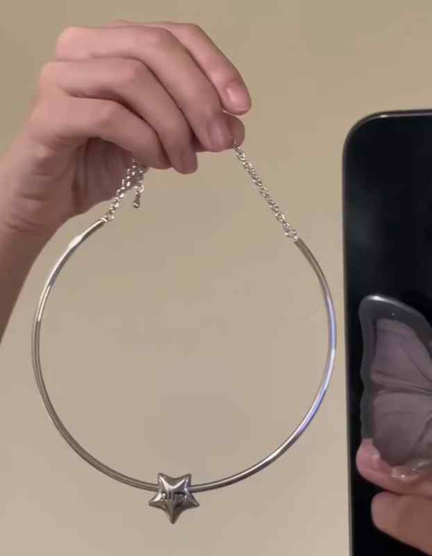 チョーカー レディース アクセサリー レディース メタル 英字 スター ネックレス 魅力的MIXファッション シンプル ネックレス 美デコルテ 強調 チェーン