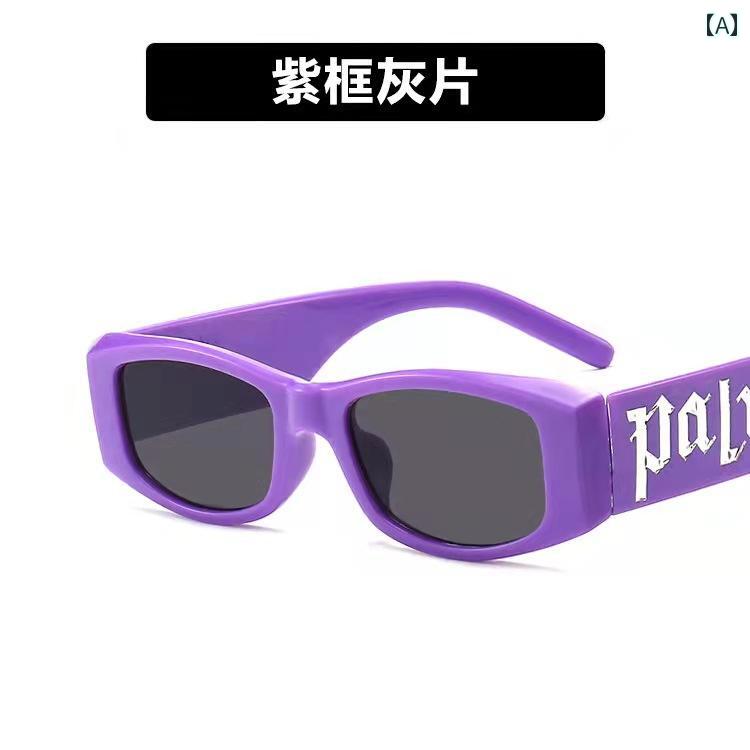 レディース サングラス おしゃれ アメリカ カラフル キャンディーカラー パンク ヒップ ホップ キャットウォーク レター