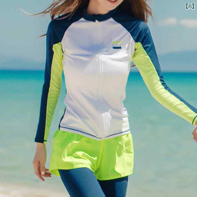メンズ レディース パンツ ウェットスーツ スポーツ 水着 カップル ビーチ リンクコーデ サマーレジャー マリンスポーツ 日焼け防止 女性 ラッシュガード 長袖 スプリット 親子 男の子 女の子 スーツ