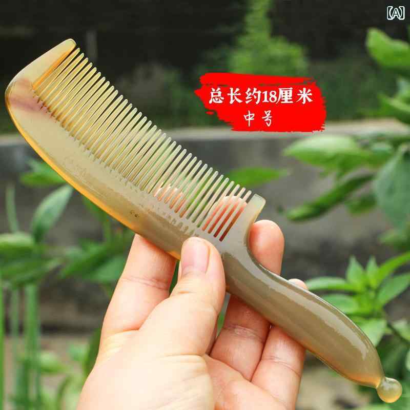 Comb - 櫛 ヘアケア スムージングコーム 家庭 マッサージ 縮毛矯正コーム ヘッド コンパクト 帯電防止 ハンドコーム ナチュラル 粗目 広目