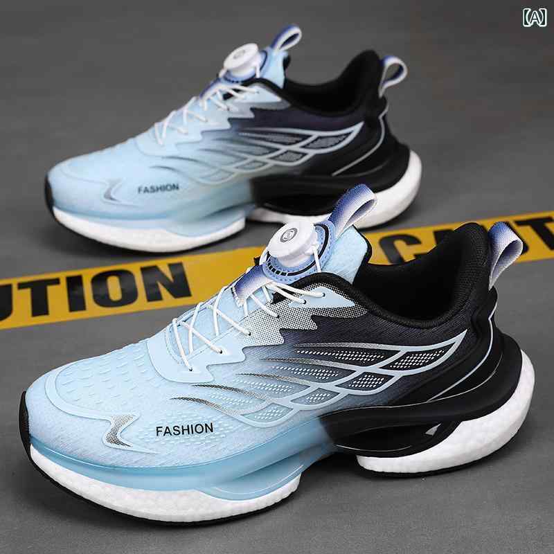スポーツ シューズ 靴 スニーカー 回転式自動バックル カジュアル ランニング トレーニング シューズ メンズ マルチシーン 秋