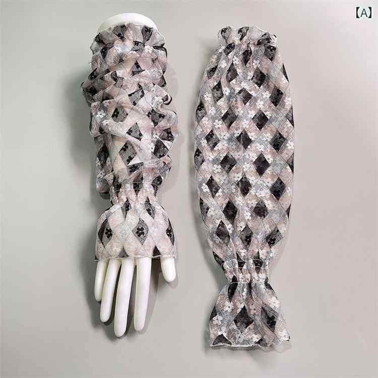 アーム スリーブ レース レディース レディース ファッション カバー 日焼け防止 紫外線対策 夏 花柄 フェアリー