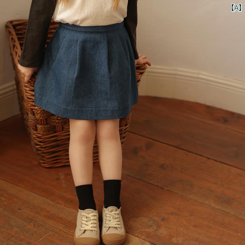 キッズ 子供服 ベビー服 赤ちゃん 女の子 スカート デニム ボトムス かわいい おしゃれ 春夏 春 カジュアル