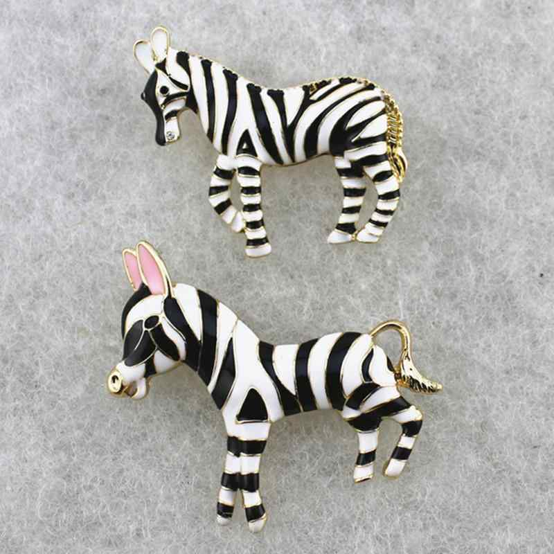 レディース ファッション アクセサリー オールシーズン 装飾 アメリカ アンティーク シマウマ ゼブラ ブローチ ピン