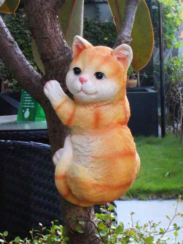 ガーデニング オーナメント 中庭 ガーデン キャットツリー ペンダント バルコニー 壁掛け ぶら下げ 幼..