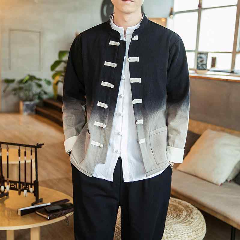 樂天商城 - ジャケット メンズ 中華風 アンティーク調 唐 スーツ 中華風 紳士服 レトロ 服 エスニック 中山 茶 瞑想 服