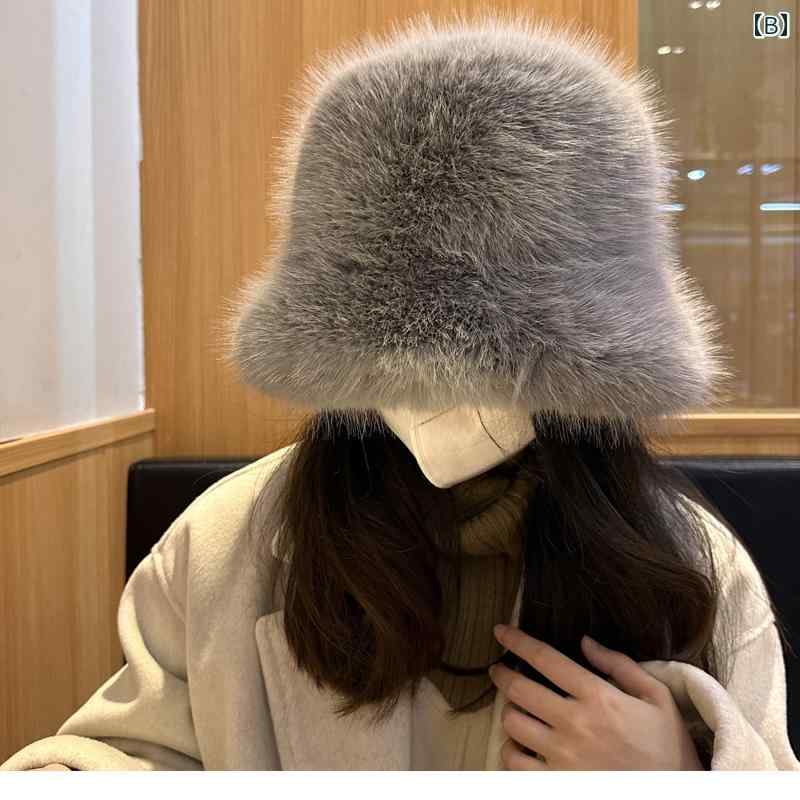 レディース 冬 帽子 かわいい 防寒 帽子 雰囲気 バケット ハット フィッシャーマン...