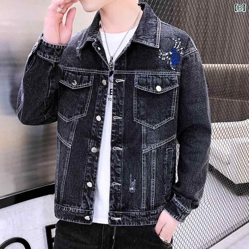 メンズ ジャケット ジャンバー Gジャン デニム 長袖 春秋 スリム スタイリッシュ カジュアル クール アーバン レジャー 紳士服