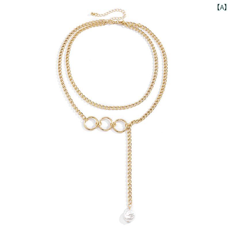 メンズ レディース チェーン ネックレス アクセサリー おしゃれ 豪華感 煌びやか デート ペア イベント フェス パーティ フォーマル ダンス コスチューム ステージ 衣装 クラブ 映え