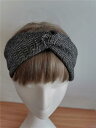 ヘリンボーン グレー 秋冬 レディース 帽子 カチューシャ ターバン ヘッドバンド ヘア アクセサリー