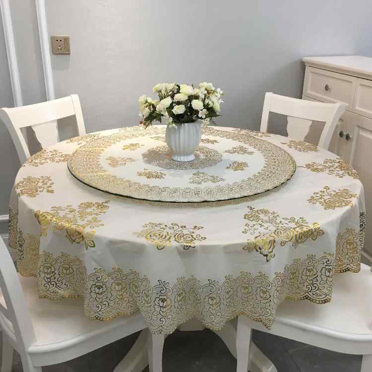 ラウンド テーブルクロス テーブル クロス テーブル カバー ダイニングテーブルクロス 防水 火傷防止 油防止 洗濯不要 PVC シンプル モダン おしゃれ エレガント 厚手 ヨーロッパ
