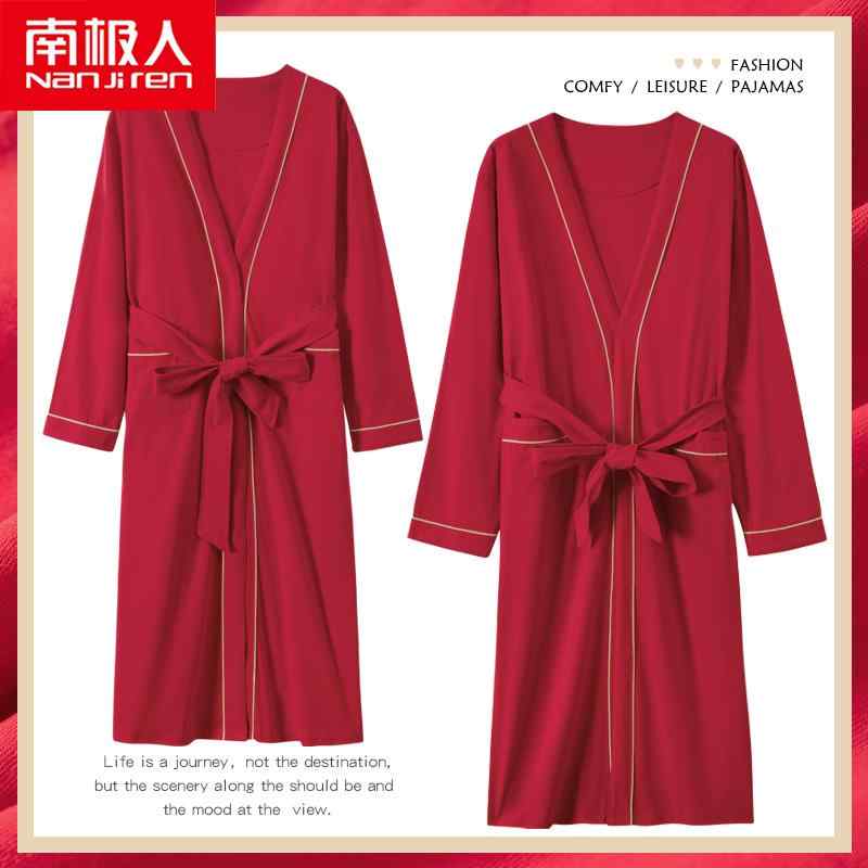 バスローブ ガウン パジャマ 寝巻き ナイトウェア 長袖 ゆったり 綿 くつろぎ レディース メンズ ギフト ルームウェア ホームウェア