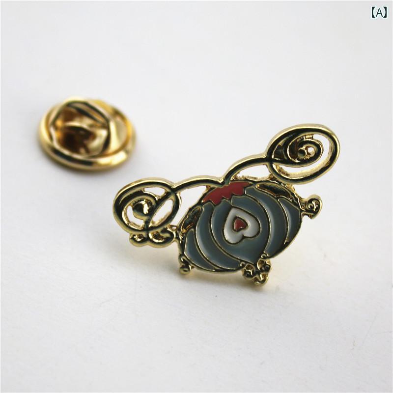 レディース ファッション アクセサリー オールシーズン 装飾 韓国 コサージュ ブローチ ピン フード ユニーク かわいい