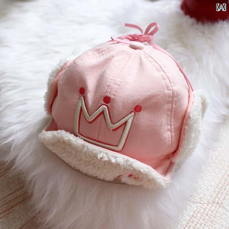 Other - キッズ 帽子 かわいい ベビー 秋冬 メンズ 赤ちゃん ロシア 6ヶ月 2歳 1 人 子供 冬 裏起毛 ガールズ 耳保護 幼児