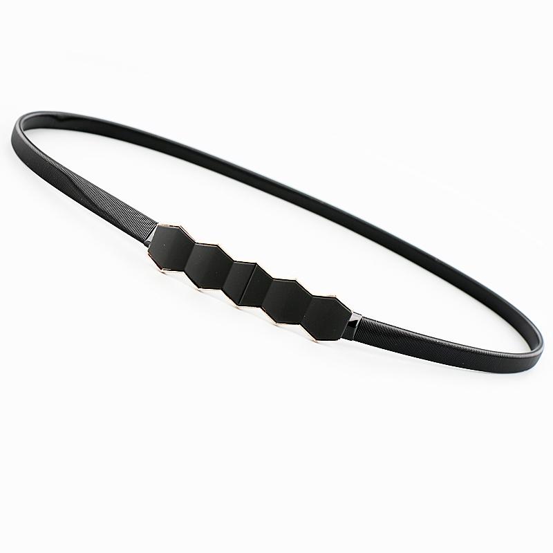 ベルト レディース おしゃれ スリム スカート 金属 ストレッチ 汎性 高い 黒 ストレッチ ウエスト チェーン 装飾 セーター ドレス アクセサリー ファッション