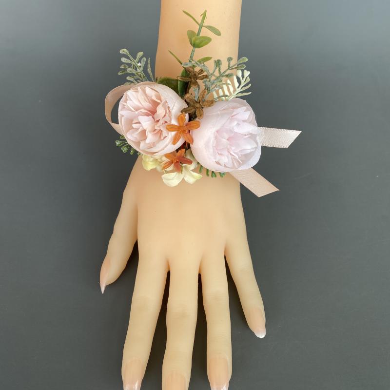 リスト コサージュ 飾り花 レディース アクセサリー 雑貨 ウェディング 花嫁 手首 花 シスター ブライズメイド