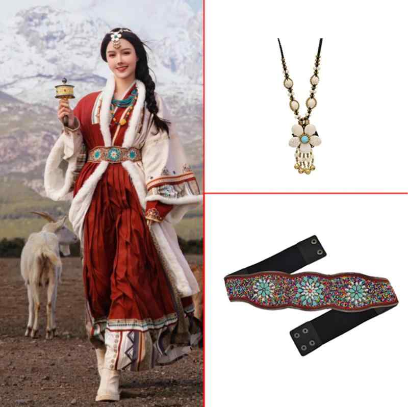 額飾り 額 チェーン ガードル レディース レトロ 額 飾り モンゴル ローブ ベルト エスニック 眉 ペンダント