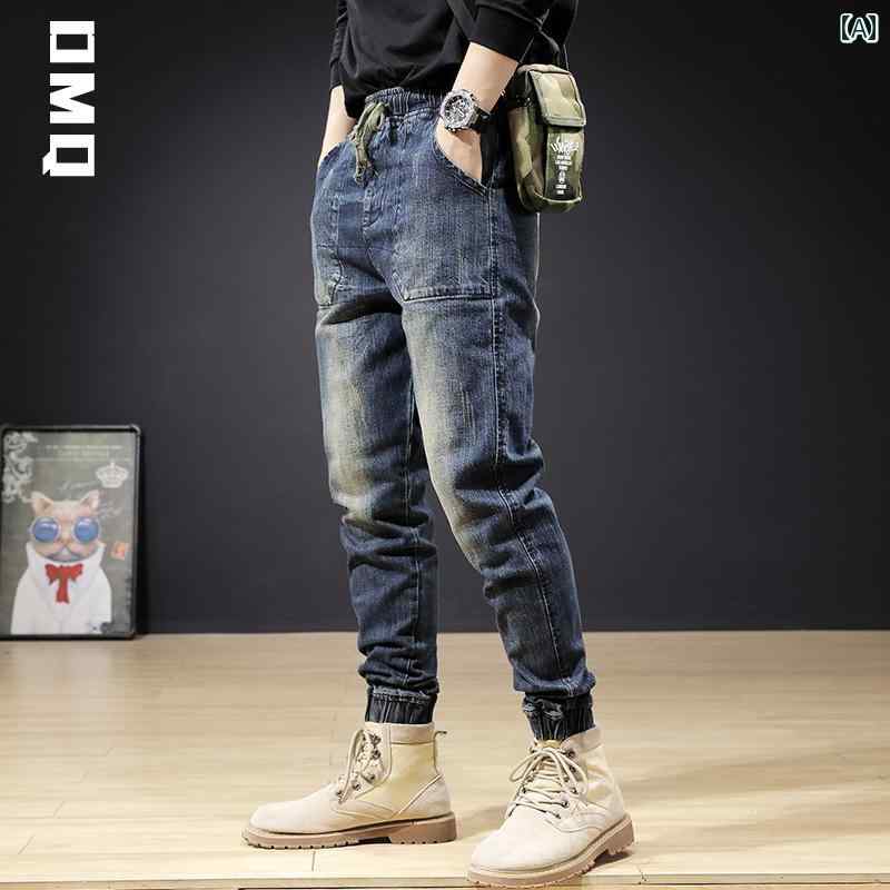 ジーンズ 冬 メンズ デニム ロングパンツ アメリカン カジュアル ストリート おしゃれ 着やい 動きやい 快適 イベント レジャー アウトドア キャンプ ワーク 作業着 デイリー