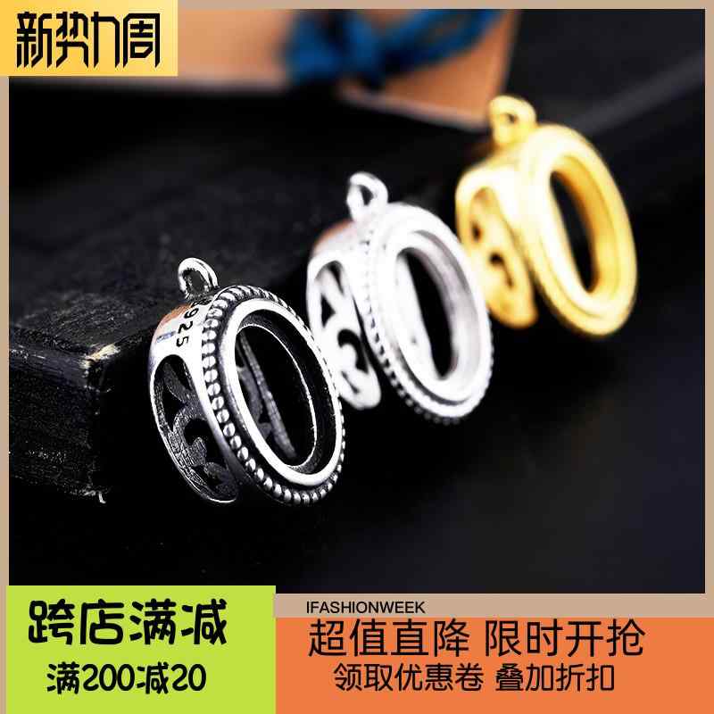 S925 スターリング シルバー アクセサリー シルバーブレスレット 空枠 アクセサリー パーツ diy バックル ヘッド