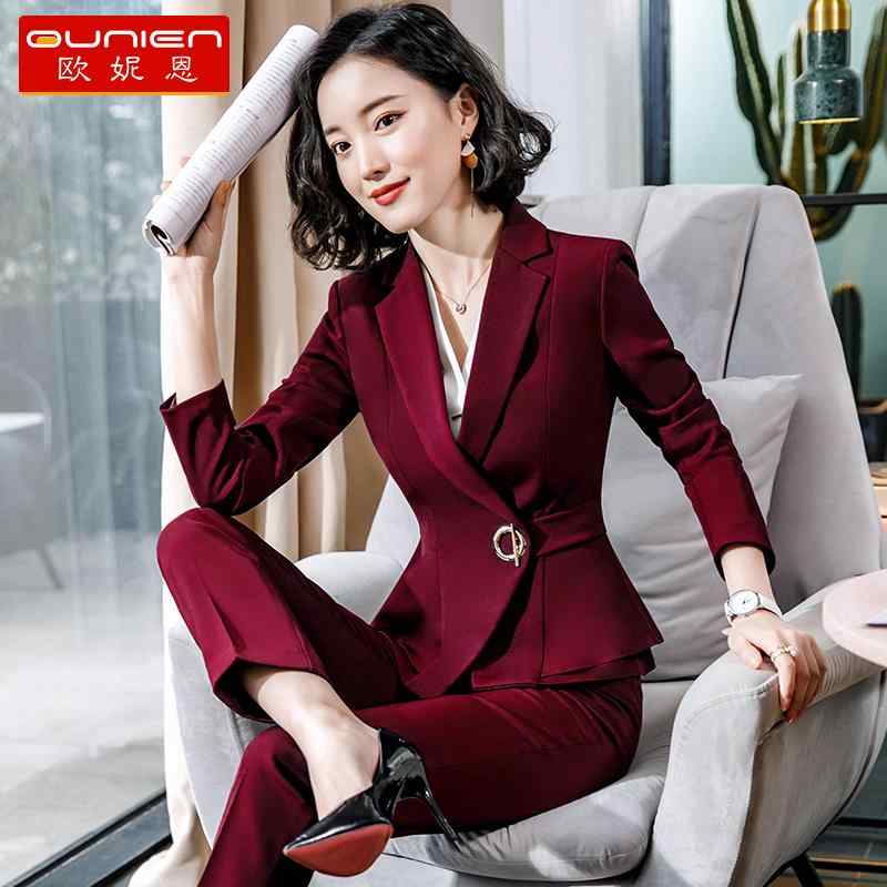 レディース スーツ カジュアル シンプル オフィス ビジネス ブリティッシュ 大人 レディース 洗練 きちん感 スタイリッシュ 大きめサイズ 春秋