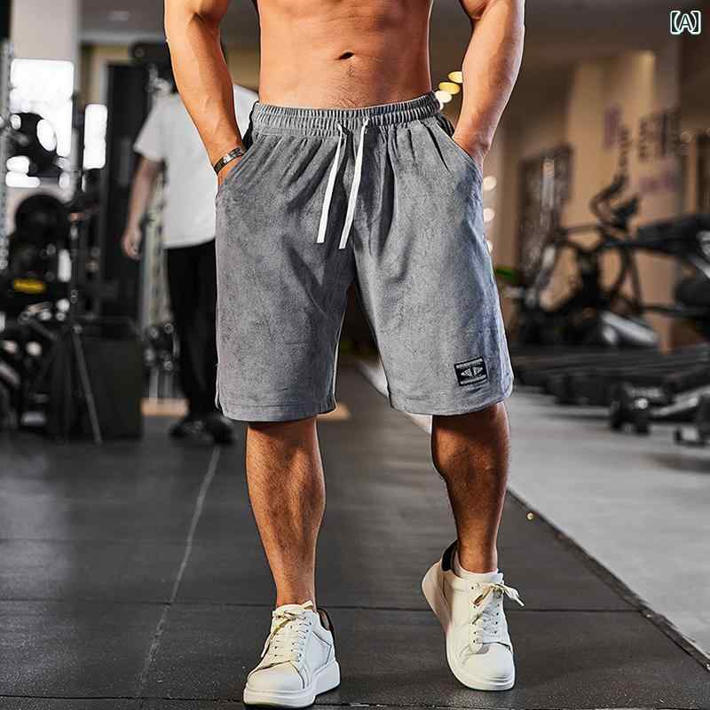 Short, Half Pants - パンツ フィットネス メンズ スポーツ ショーツ 速乾 通気性 吸汗性 カジュアル ランニング トレーニング