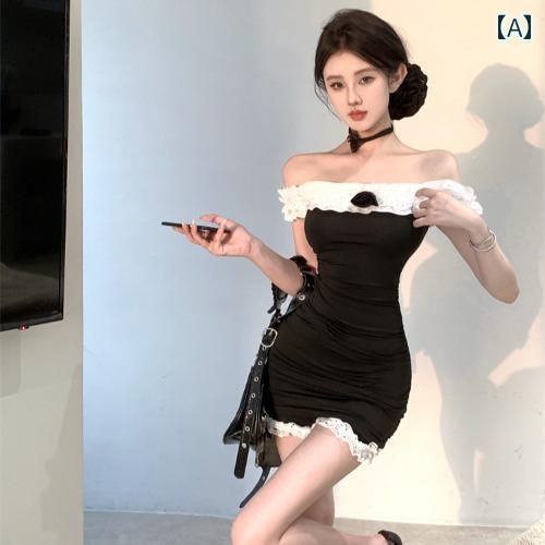 レディース 夏 半袖 レーシー ショート ドレス インパンツ セクシー エレガント かわいい きれいめ 韓国 イベント フェス パーティー 結婚式 ディナー ステージ キャバ デート アップ 映え