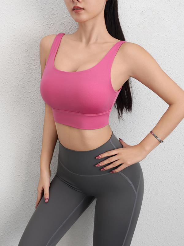 スポーツブラ 胸パッド レディース ランニング 耐衝撃 フィットネス ブラ セクシー 美しい ベスト トップス ヨガウェア 吸汗 美背中 通気性 速乾 フルカップ オールシーズン 高サポート