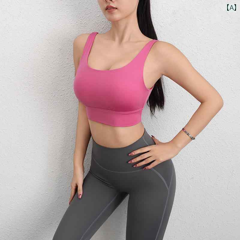 セキュアデポのスポーツブラ 胸パッド レディース ランニング 耐衝撃 フィットネス ブラ セクシー 美しい ベスト トップス ヨガウェア 吸汗 美背中 通気性 速乾 フルカップ オールシーズン 高サポート｜アングル2