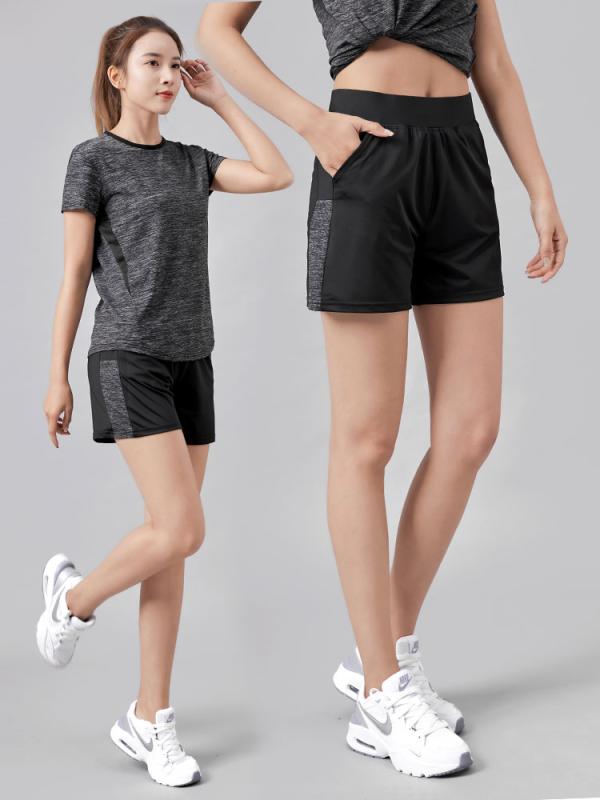 フィットネス パンツ レディース スポーツ トレーニング レディース ショーツ 夏 速乾 通気性 吸汗性 ランニング フィットネス パンツ ストレッチ ハイウエスト カジュアル