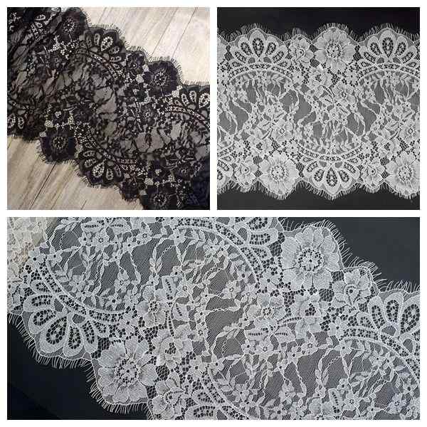 手芸 ハンドクラフト 材料 レース 生地 DIY アクセサリー 黒 白 まつげ 生地 刺繍 衣装 装飾 おしゃれ レトロ ロリータ ゴシック フラワー