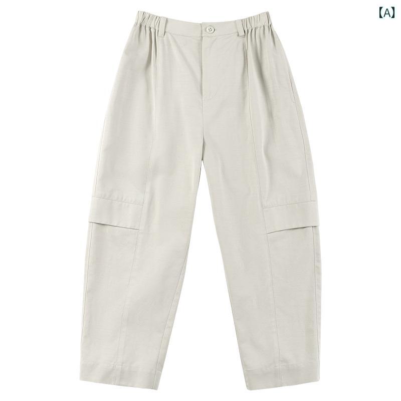 パンツ カジュアル 子供服 ボトムス ナチュラル 動きやすい キッズ 夏 子供 吊り 涼しい 作業着 防蚊 親子 九分丈