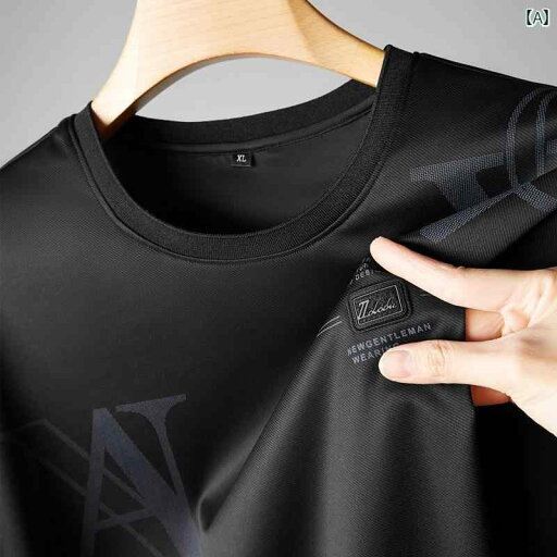 トップス シャツ Tシャツ メンズ カジュアル 大きいサイズ 半袖 冷感 ラウンドネック 夏 薄手 プラス 増加 高弾性 半袖 トップス シャツ Tシャツ メンズ カジュアル 大きいサイズ 半袖 冷感 ラウンドネック 夏 薄手 プラス 増加 高弾性 半袖