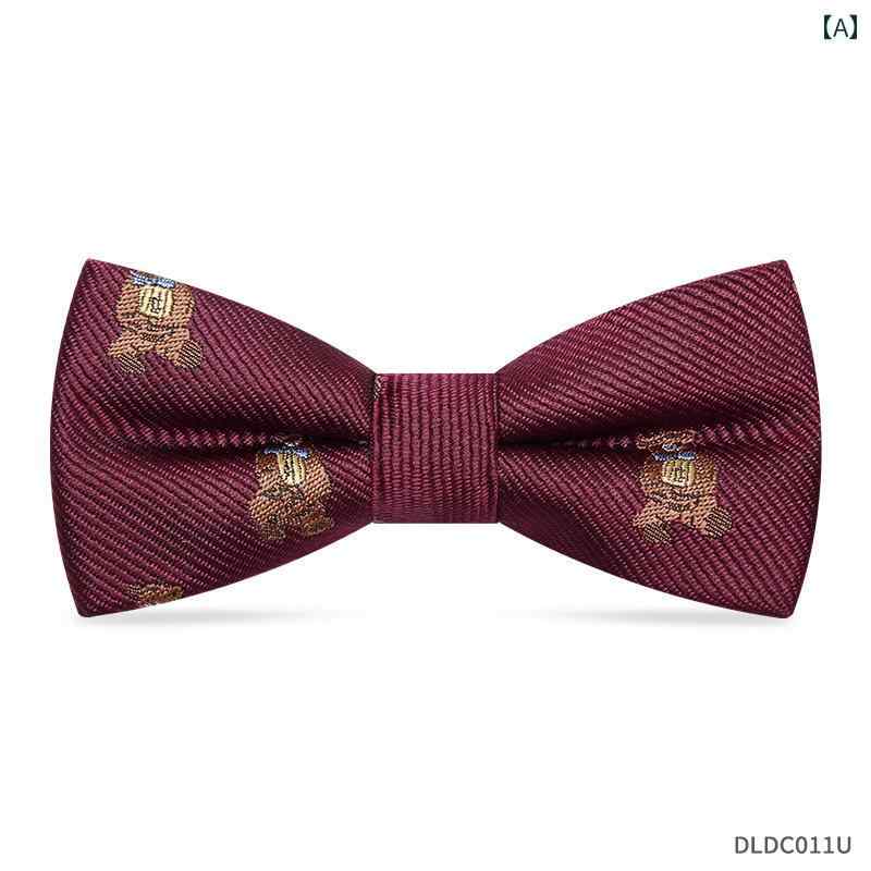 シャツ 蝶 ネクタイ おしゃれ ボウタイ 子供 英国 少年 赤ちゃん 小さい バーガンディ 小学生 パフォーマンス フラワー ガール かわいい クマ 襟 花