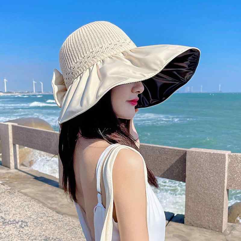 帽子 夏 UV ビニール 帽子 レディース 抗UV つば広 フェイスカバー 日焼け防止 日...