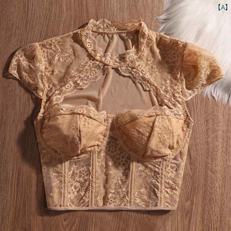 キャミソール ノースリーブ ショート丈 タイトフィット スリム 女の子 トップス モダン セクシー 魅惑 ..