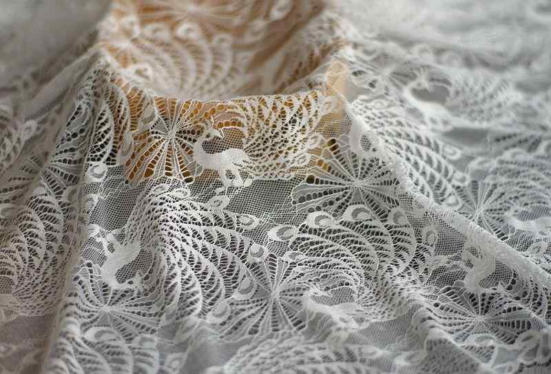 手芸 ハンドクラフト 材料 レース 生地 DIY アクセサリー 白 メッシュ 生地 服 縫 生地 装飾 スカート ..