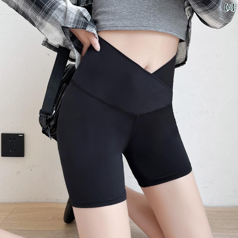 夏 パンツ マタニティ 安全 薄手 露出 防止 マタニティショーツ アウターウェア レギンス ヨガ 冷感 ローウエスト サマー ドレス